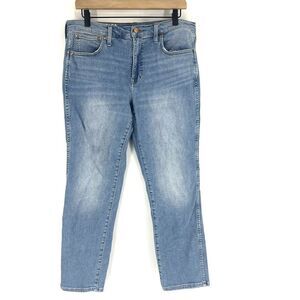 J Crew Jeans Size 30 Womens Blue Vintage Straight Light Wash Denim Stretch High